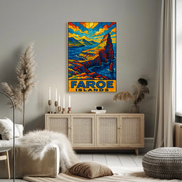 Faroe Islands Mosaic Poster