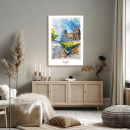Paris The Louvre Poster