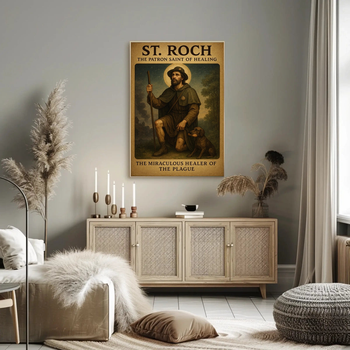 St. Roch The Patron Saint of Healing Poster
