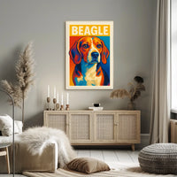 Beagle Portrait Poster