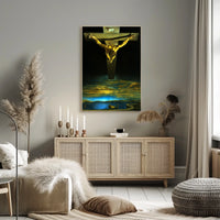 Surreal Vision of the Crucifixion Poster