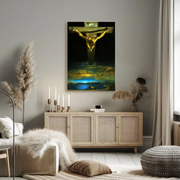 Surreal Vision of the Crucifixion Poster