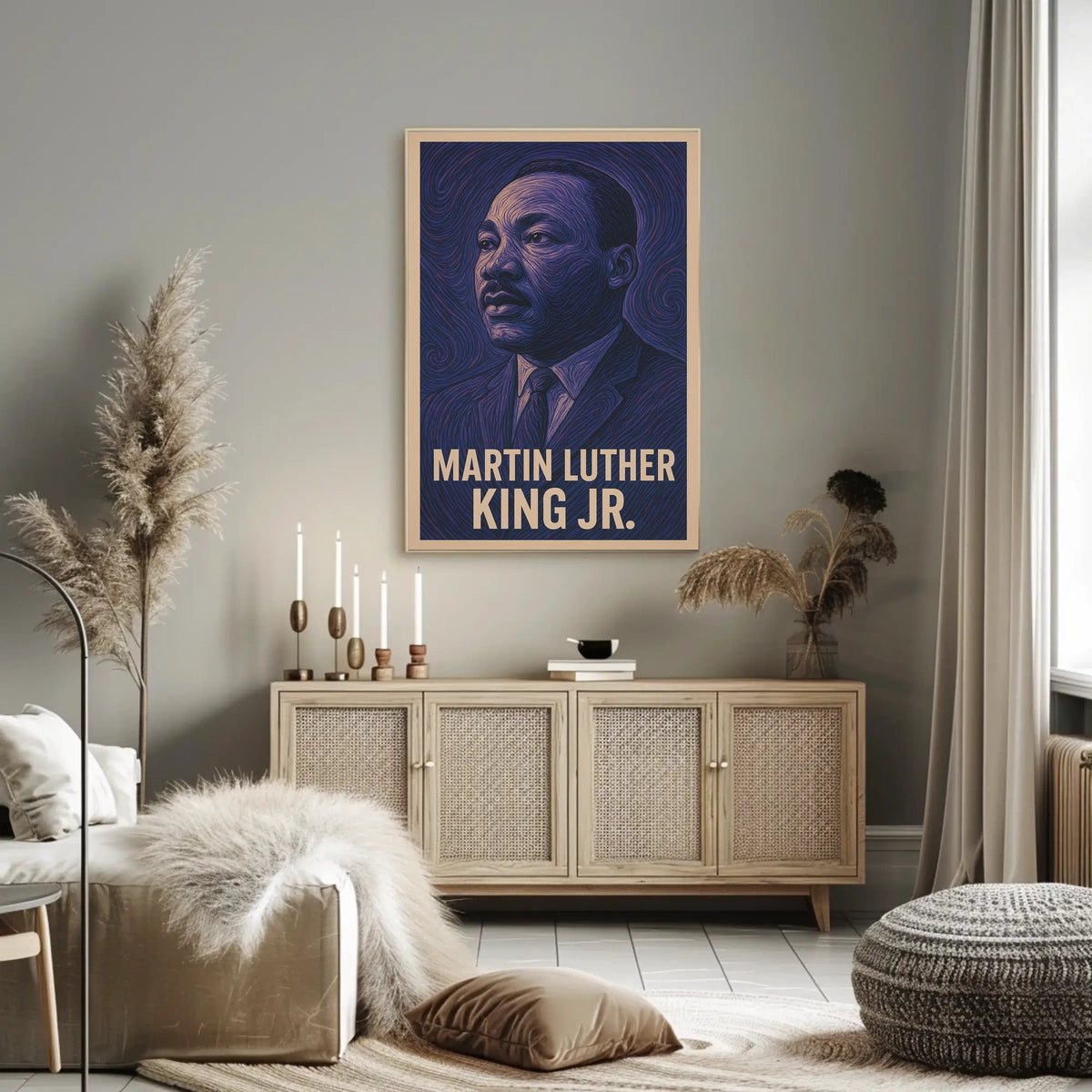 Martin Luther King Jr. A Visionary Poster