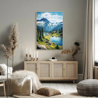 North Cascades Majestic Travel Poster Print