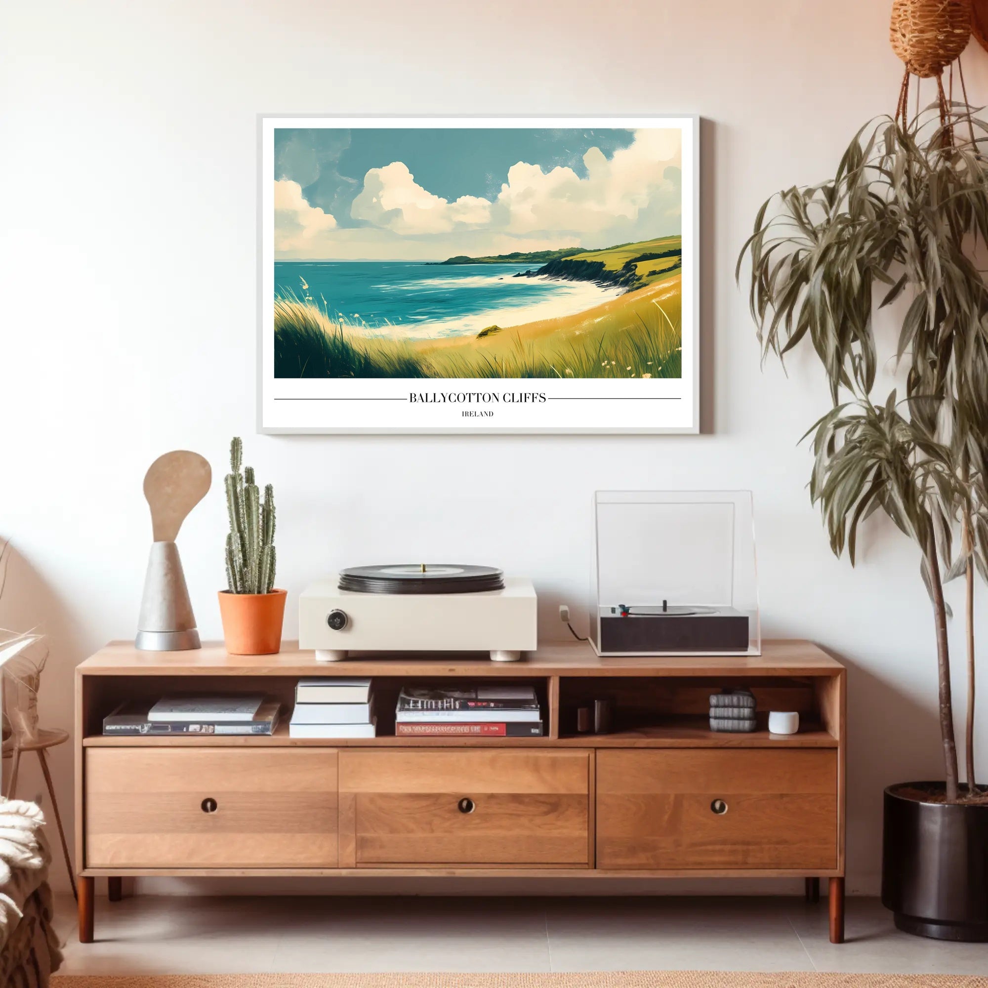 Ballycotton Cliffs Artistic View Poster