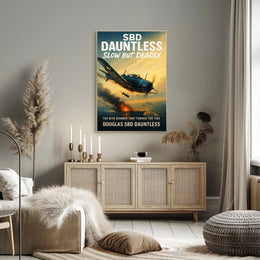 Douglas SBD Dauntless The Dive Bomber Poster PosterGoat
