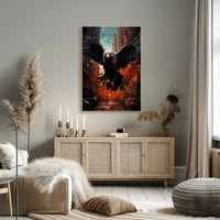 The Majestic Eagle In Urban Chaos Poster PosterGoat