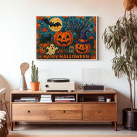 Halloween Urban Nightscape Cinematic Poster