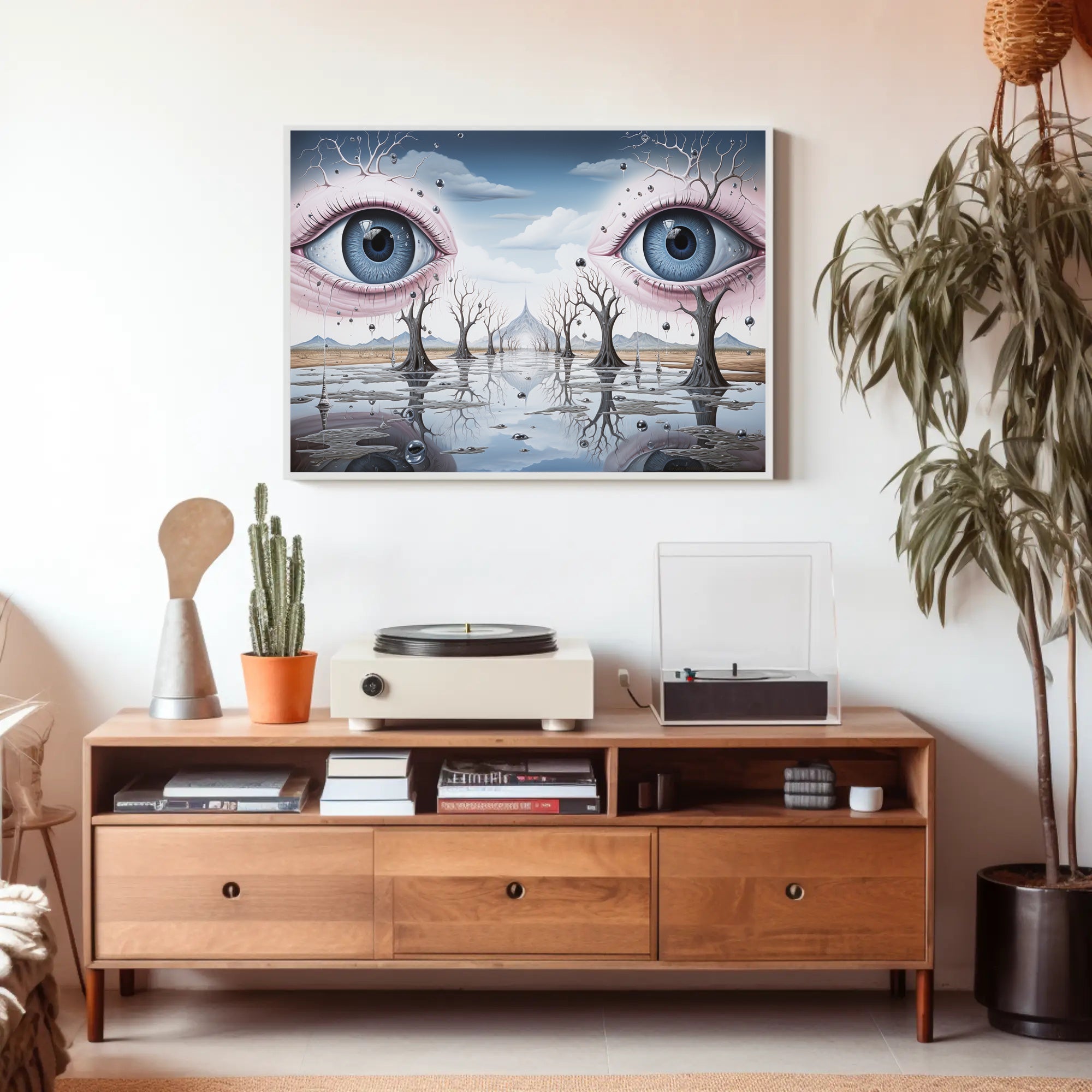 Surrealistic Eyescape Dreamscape Wall Art - Abstract or Artistic Poster
