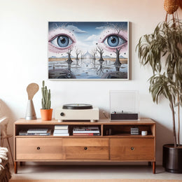 Surrealistic Eyescape Dreamscape Wall Art - Abstract or Artistic Poster