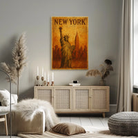 New York Iconic Skyline Poster