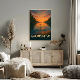 Nature’s Sanctuary Lake Charlevoix Scenic Poster