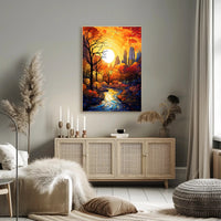Autumnal Cityscape Poster
