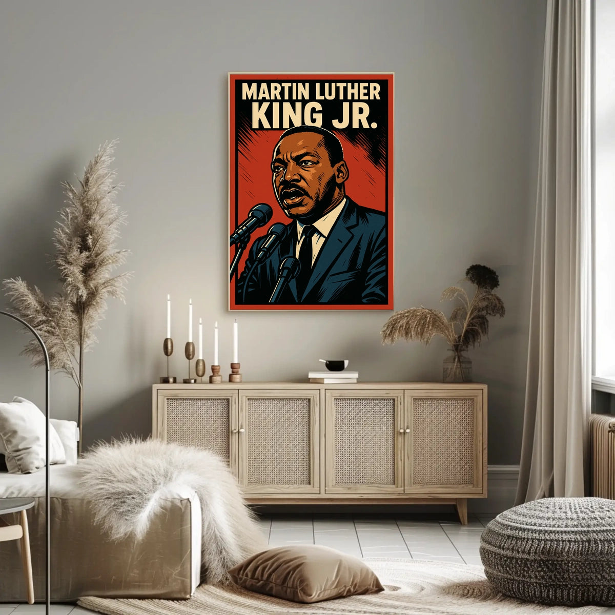 Martin Luther King Jr. Iconic Leader Poster