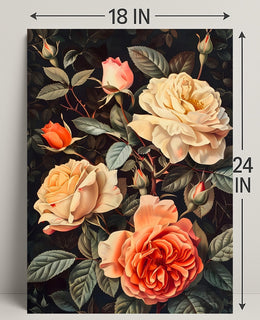 Elegant Floral Arrangement Botanical Art Print - Artistic Poster