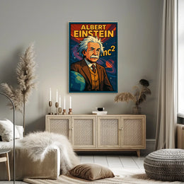 Albert Einstein Iconic Physicist Poster