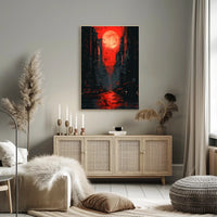 Urban Metropolis Dystopian Scene in Futuristic Sci-Fi Poster PosterGoat