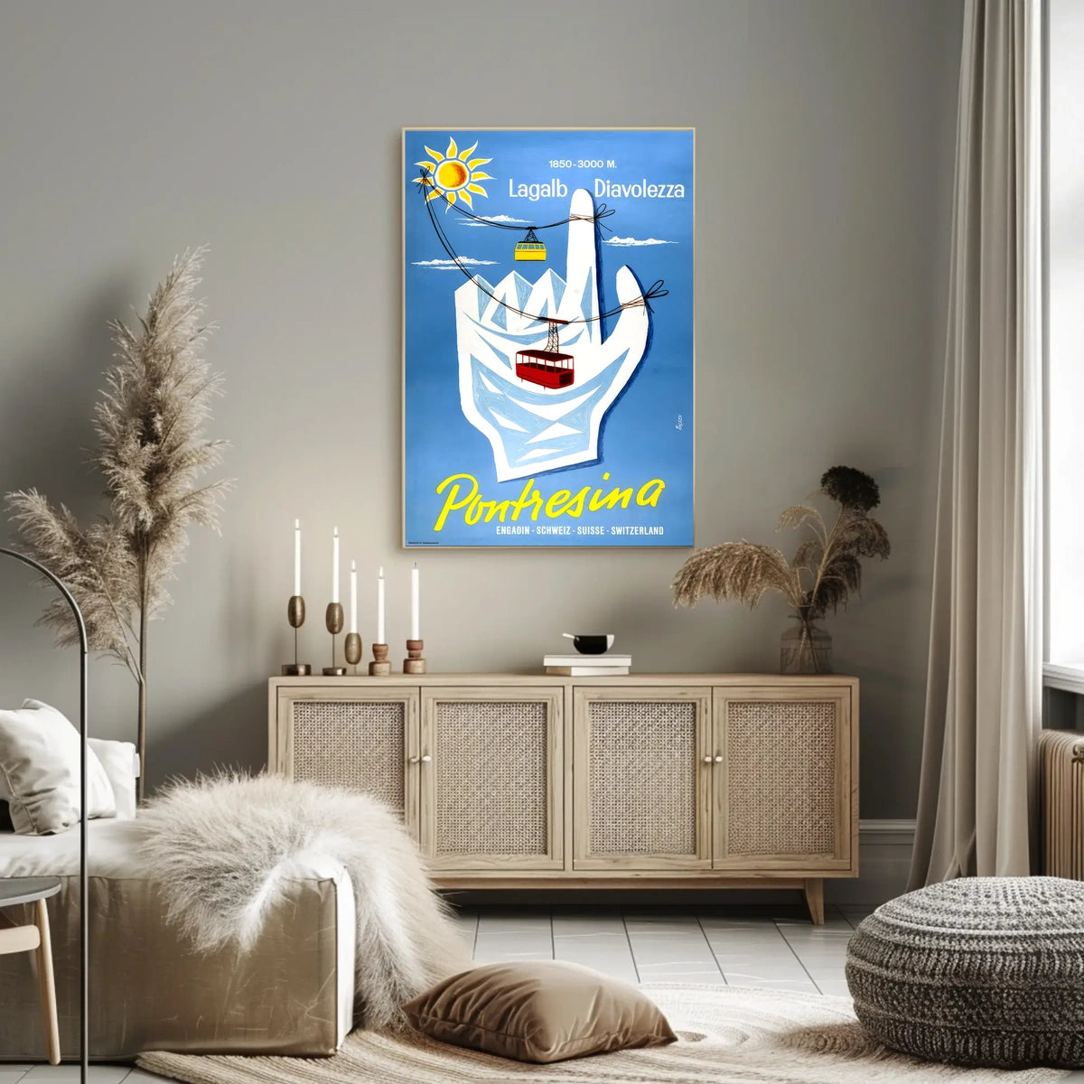 Pontresina Lagalb Diavolezza Poster