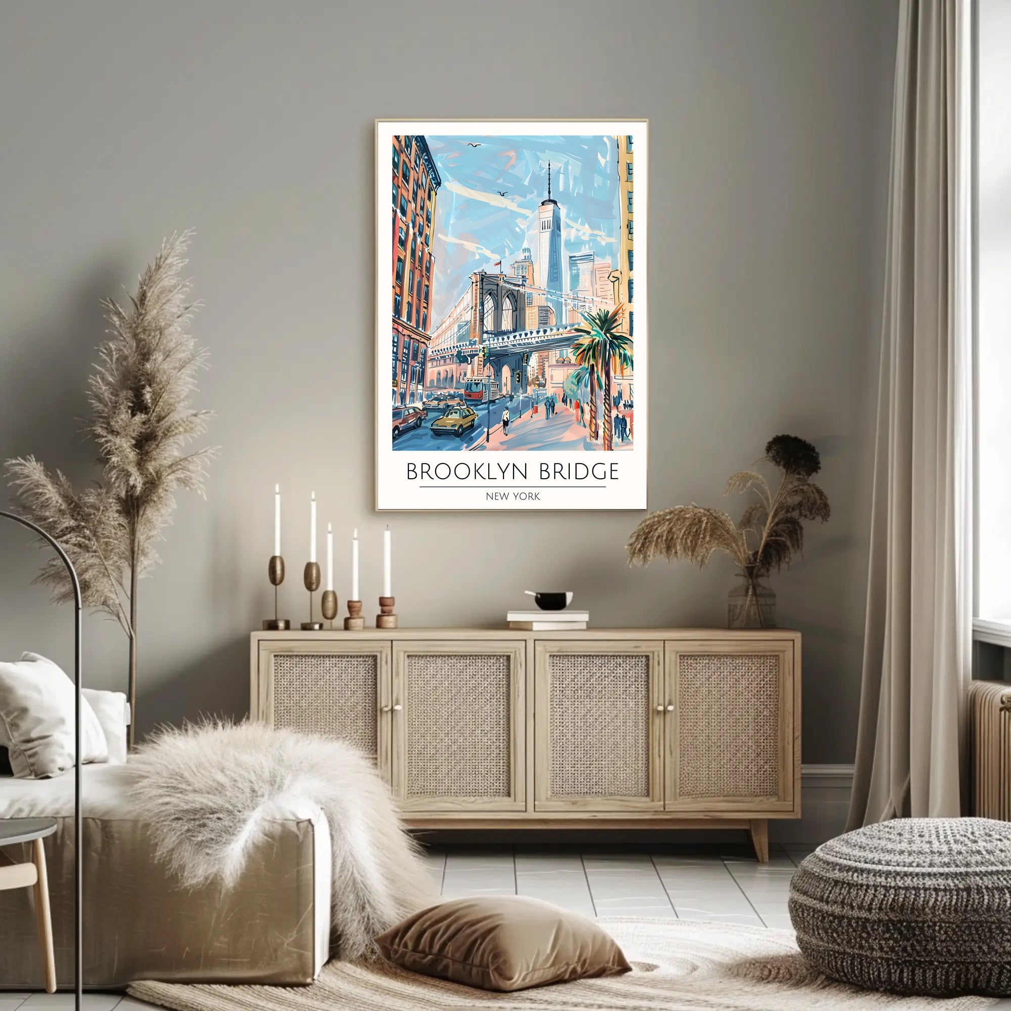 Brooklyn Bridge in New York Poster PosterGoat