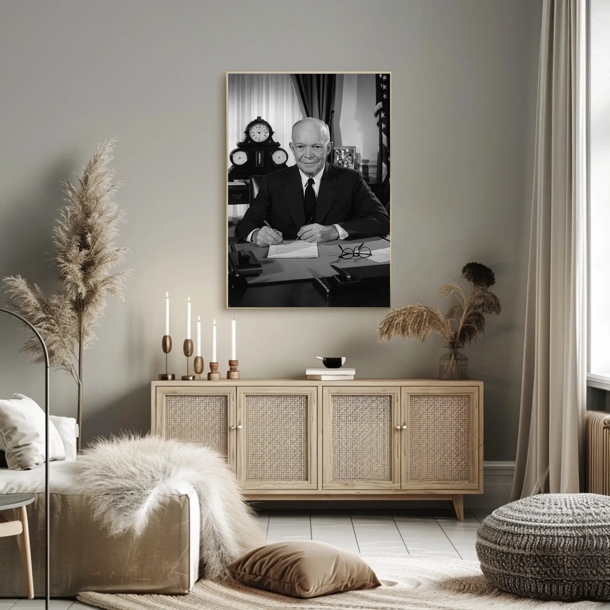 Presidential Portrait in the Oval Office – Dwight D. Eisenhower Poster