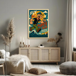Popeye Vintage Poster Print 1929 Wander In Color
