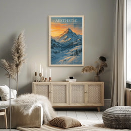 Majestic Mountain Aesthetic Poster