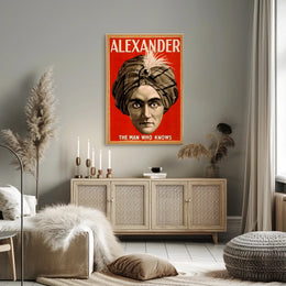 Alexander the Man Who Knows Vintage Magic Poster