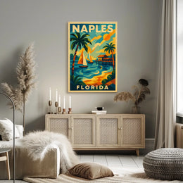 Naples Florida A Tropical Paradise Poster Wall Art