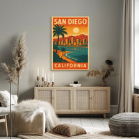 San Diego Travel Poster