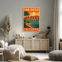 San Diego Travel Poster