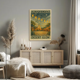Albuquerque Desert Glow Poster