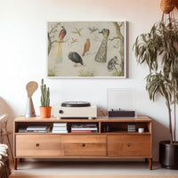Exotic Wildlife in Vintage Illustration Animal Poster