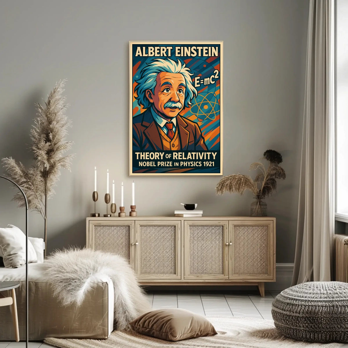 Albert Einstein Theory Of Relativity Poster