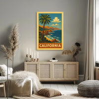 California Coastline Poster