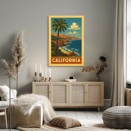 California Coastline Poster
