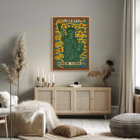 Liberty and New York Poster
