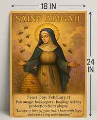 Saint Abigail: Spiritual Serenity Cultural or Heritage Poster