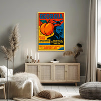 Georgia Peach State Travel Poster