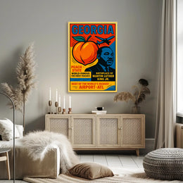 Georgia Peach State Travel Poster