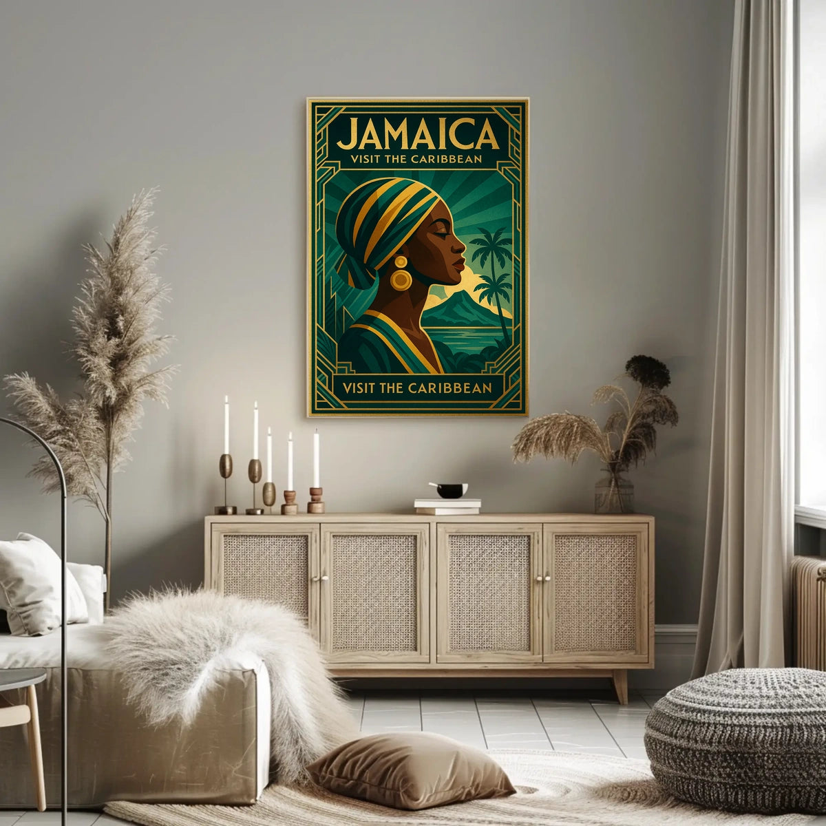 Visit Jamaica The Caribbean Awaits Poster