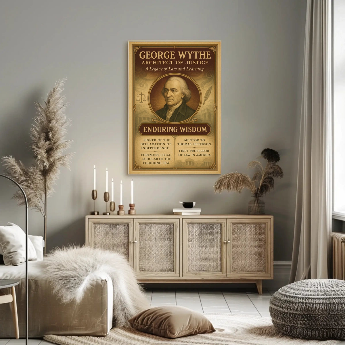 George Wythe Architect Of Justice Poster