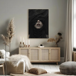 Elegant Figure in Drapery: Abstract or Artistic Poster PosterGoat
