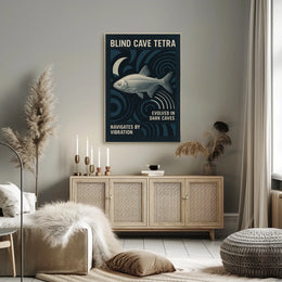 Blind Cave Tetra Poster