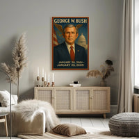 George W. Bush Presidential Term Overview Poster