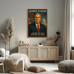 George W. Bush Presidential Term Overview Poster