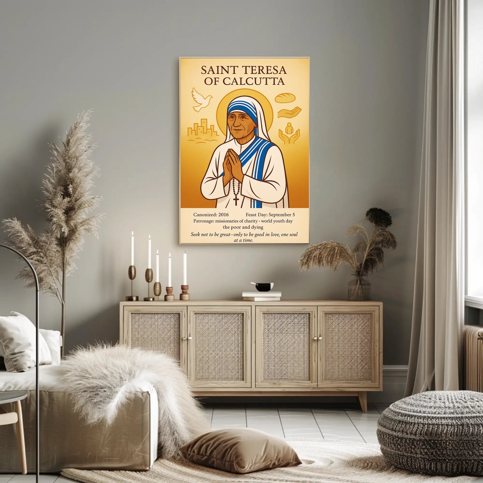 Saint Teresa of Calcutta Poster PosterGoat