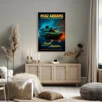 M1A2 Abrams The Vanguard of Modern Armor Poster PosterGoat