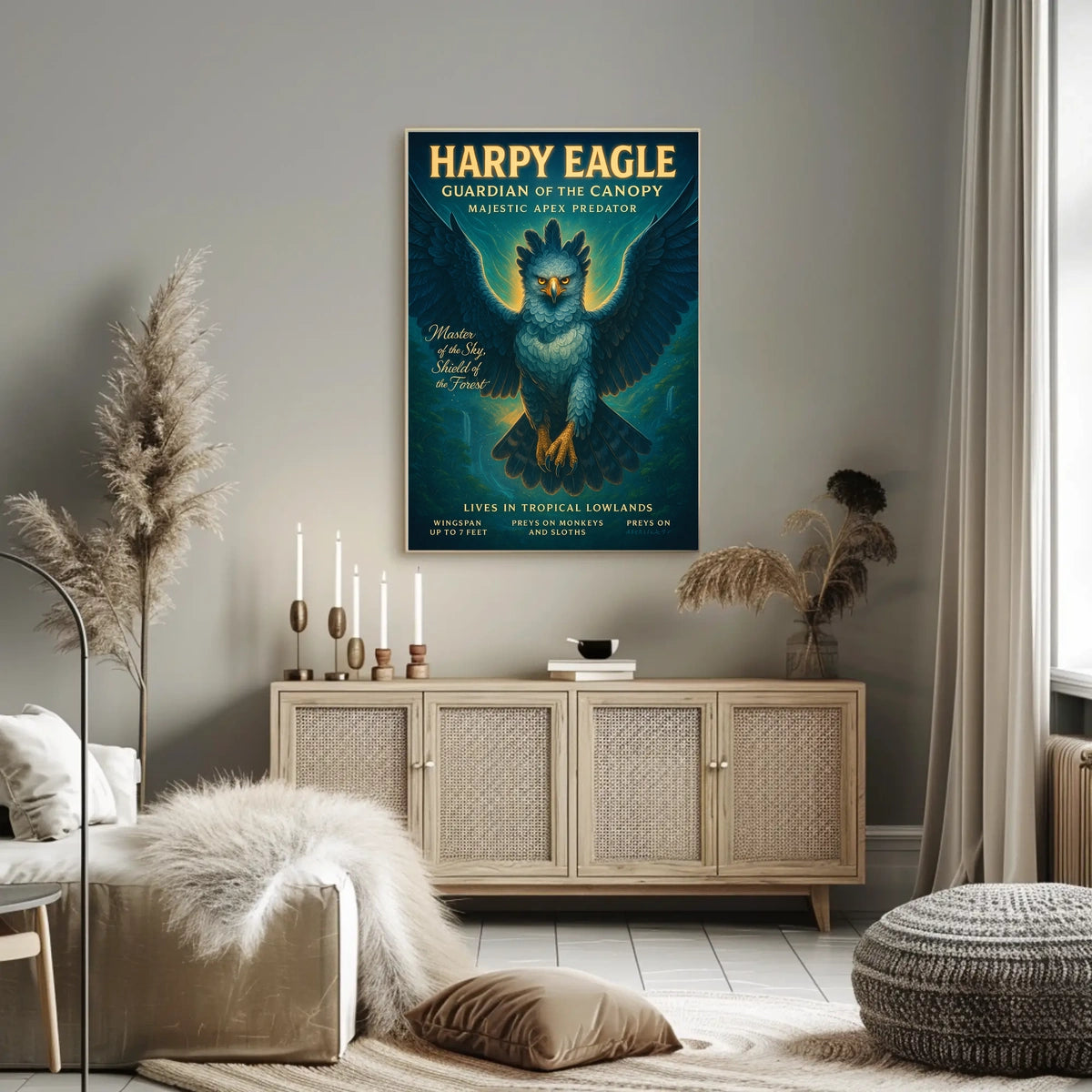 Harpy Eagle Guardian of the Canopy Poster