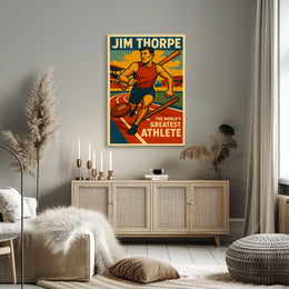 Jim Thorpe Legendary Athlete Poster