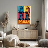 Ronald Reagan Pop Art Tribute Poster Decoration PosterGoat